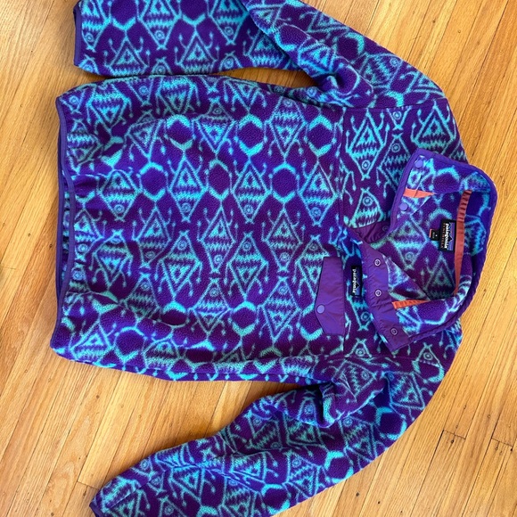 Fish Print Patagonia Synchilla Snap-T Pullover - Picture 5 of 5